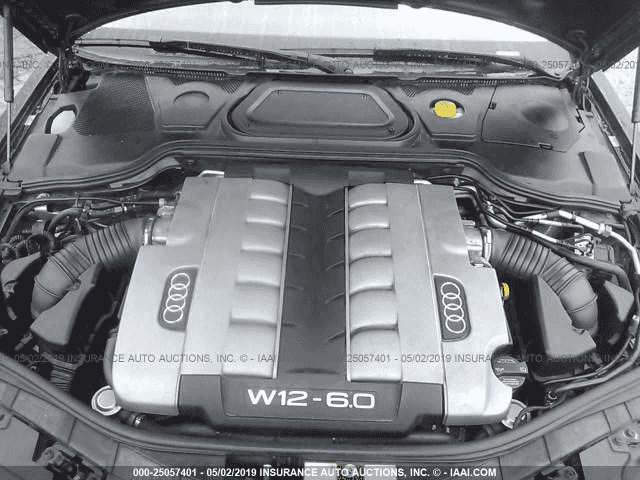 2008 Audi A8 6.0l (vin R, 5th Digit), Used Engine