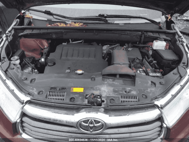 2016 Toyota Highlander Gasoline, 3.5l, Vin K (5th Digit, 2grfe Engine, 6 Cylinder), Oil Cooler, Used Engine