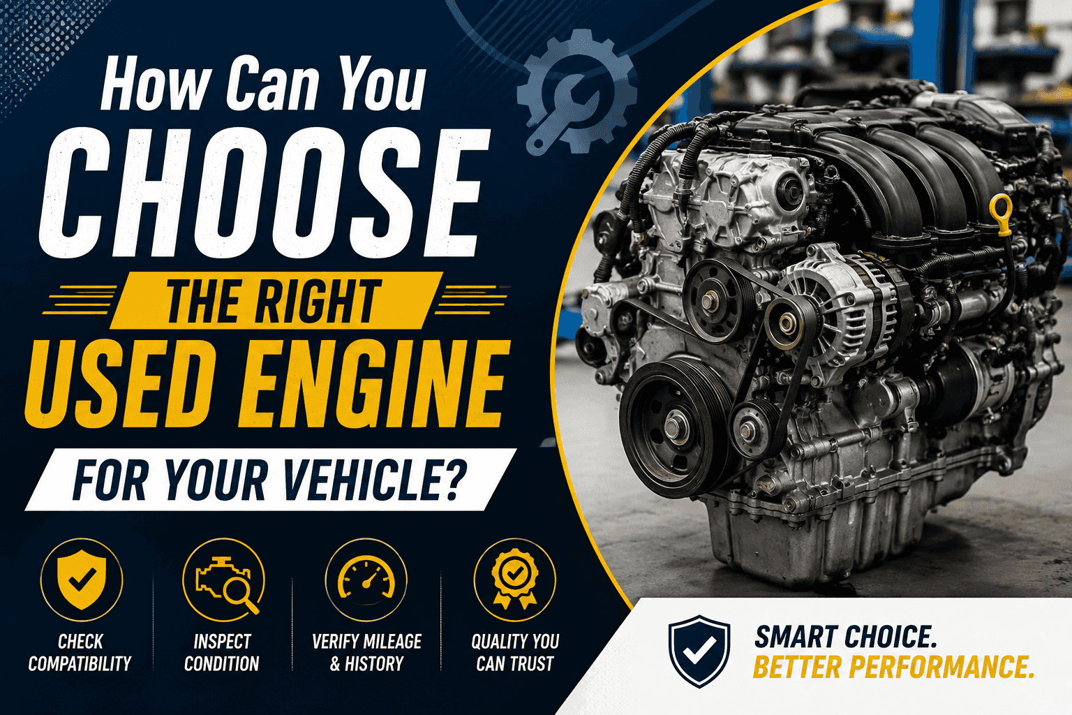 How Can You Choose the Right Used Engine for Your Vehicle?
