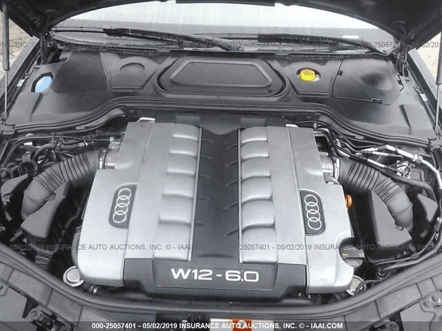 2008 Audi A8 6.0l (vin R, 5th Digit), Used Engine