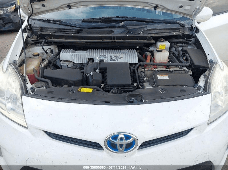 2014 Toyota Prius Gasoline, 1.8l (vin N, 5th Digit, 2zrfxe Engine), Prius (vin Du, 7th And 8th Digits), Used Engine