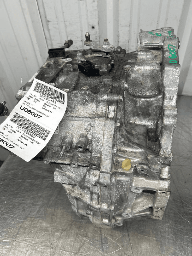 2018 Toyota Sienna (at), (6 Cylinder), Fwd, Used Transmission