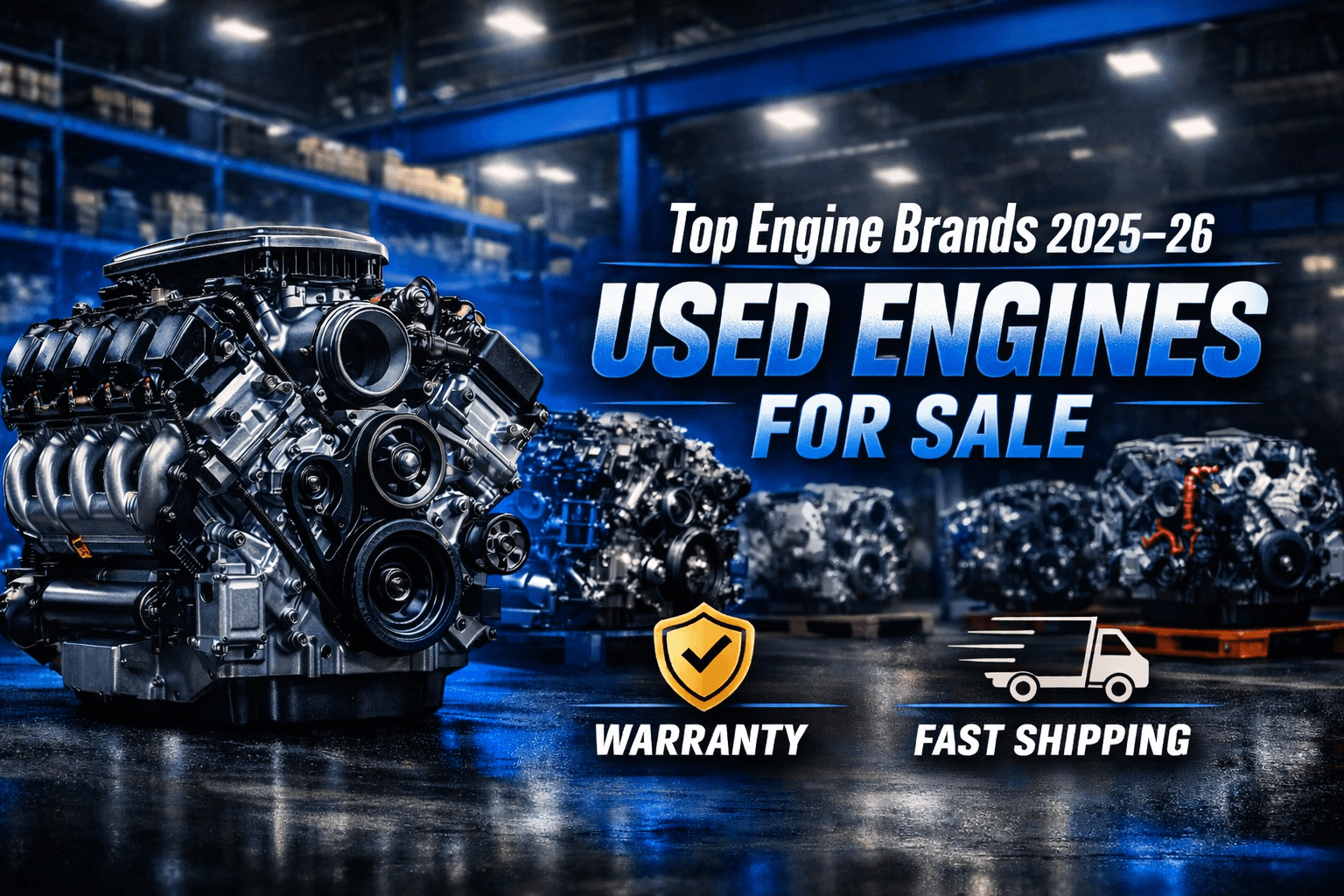 Top Engine Brands and Models 2025–26 That Can Be Interchanged When Buying Used Engines for Sale.
