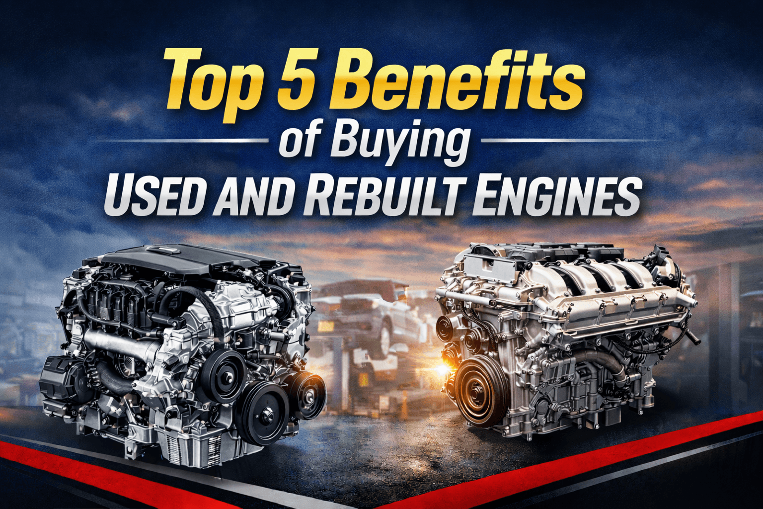 Top 5 Benefits of Buying Used and Rebuilt Engines