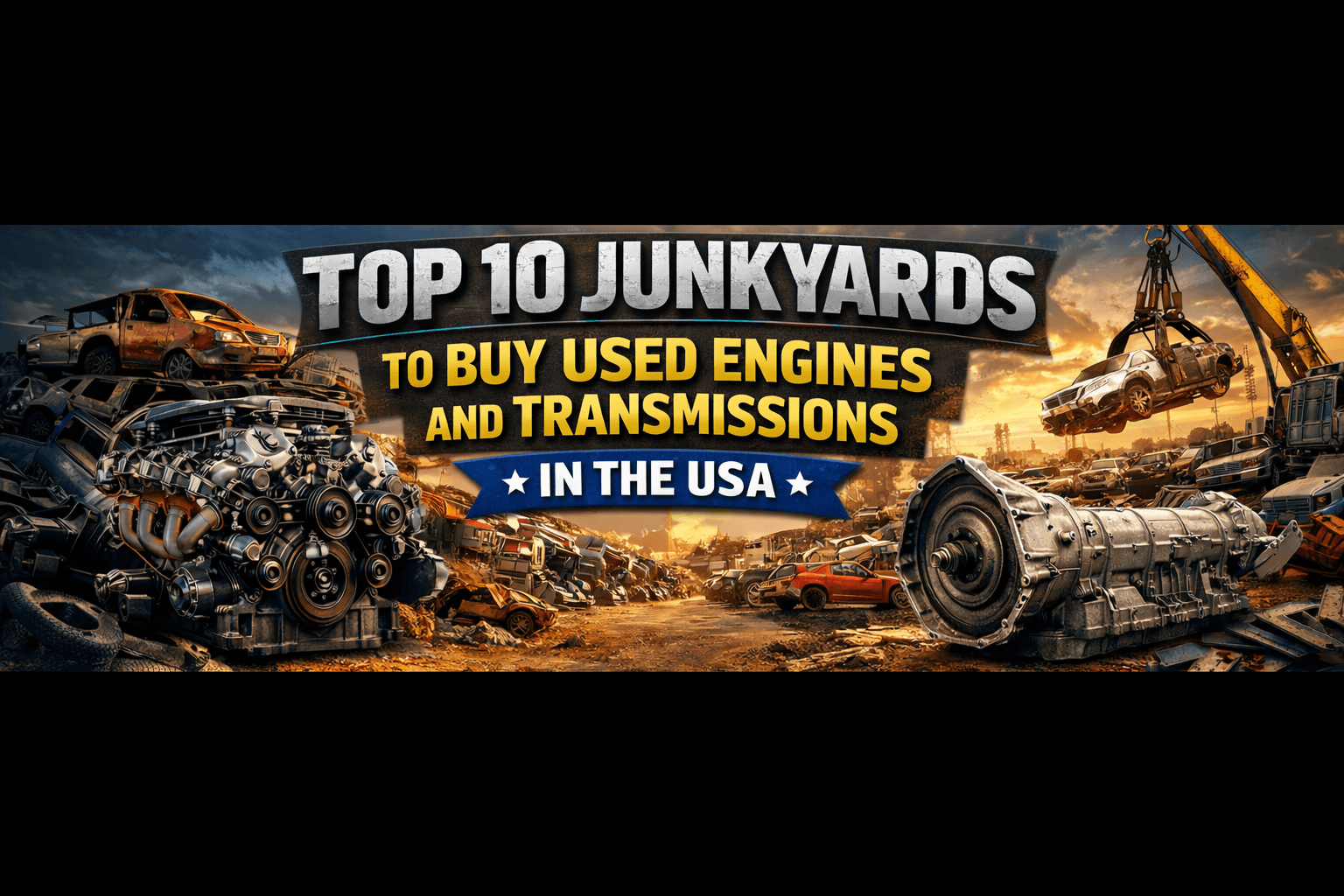Top 10 Junkyards to Buy Used Engines and Transmissions in the USA.