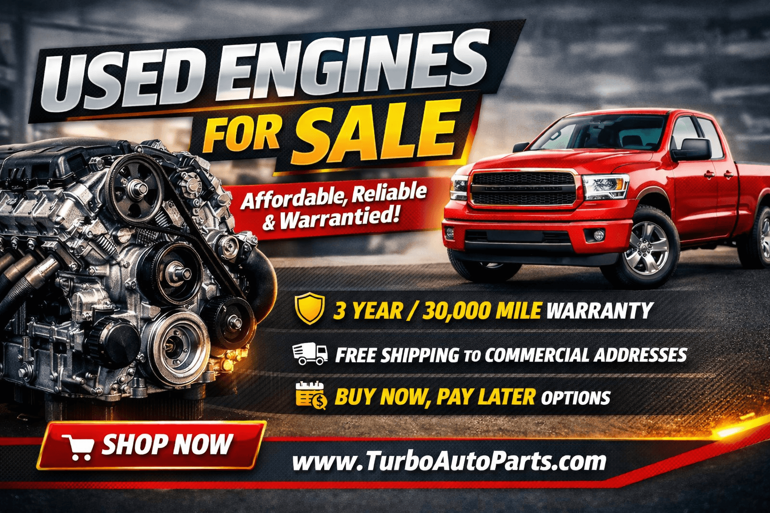Used Engines for Sale | Cheap Used Engines With Warranty.