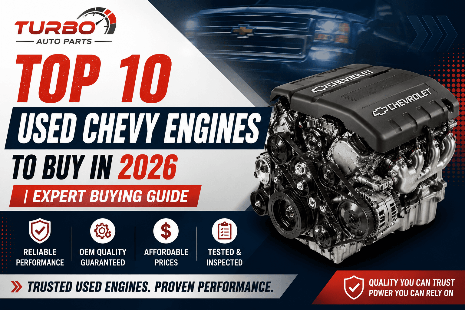 Top 10 Used Chevy Engines to Buy in 2026 | Expert Buying Guide