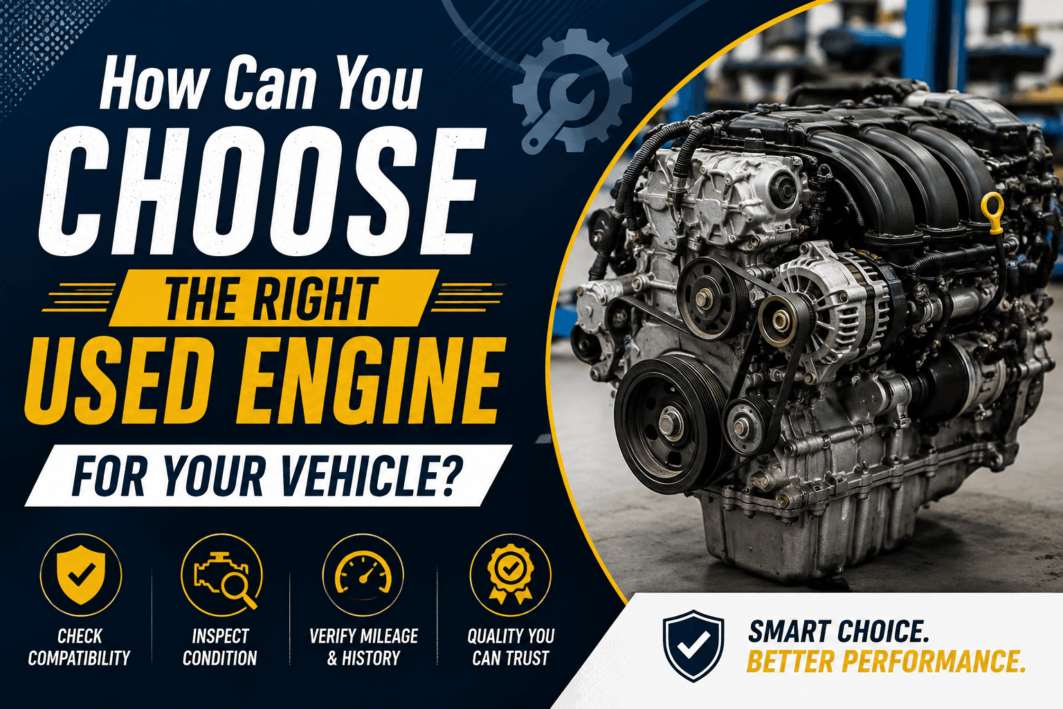 How Can You Choose the Right Used Engine for Your Vehicle?